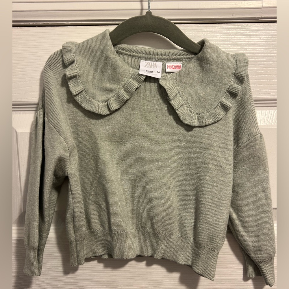 Zara Kids Sweater with Ruffle Detail